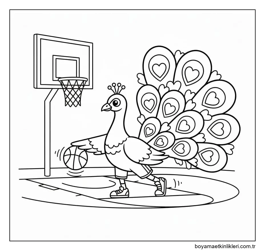 Basketbol Oynayan Tavuskuşu