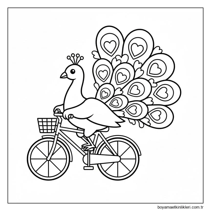 Bisiklete Binen Tavuskuşu