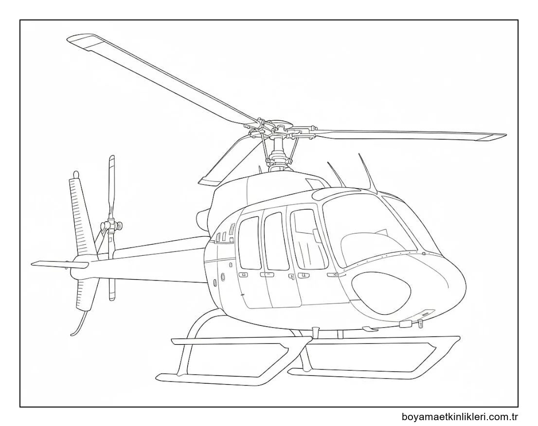 Çizmek Helikopter basit