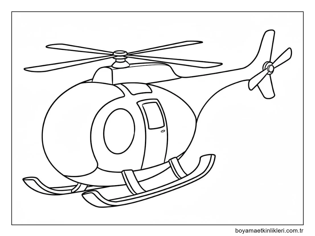 Çizmek Helikopter yazdırılabilir