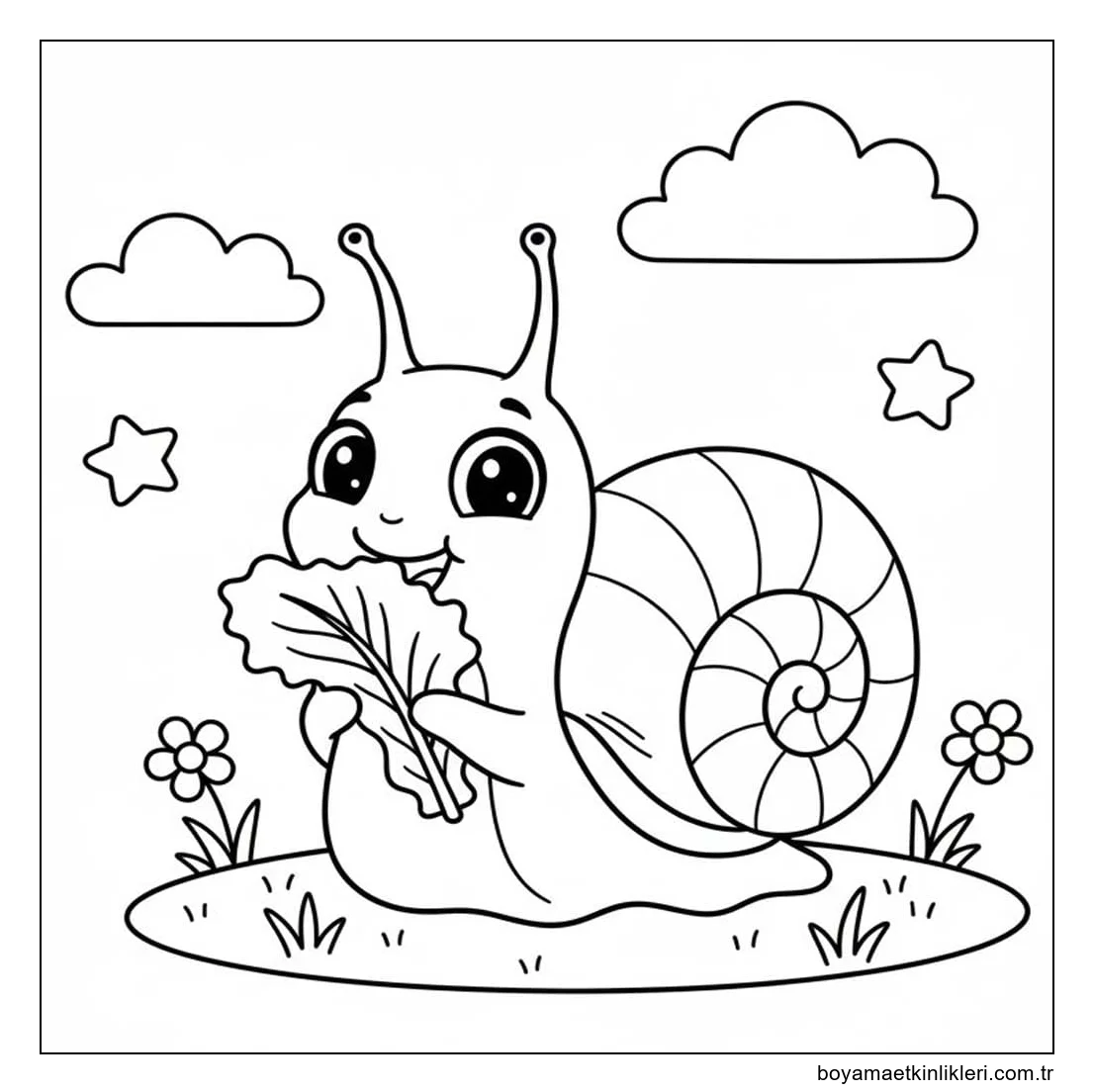 Çizmek Salyangoz basit