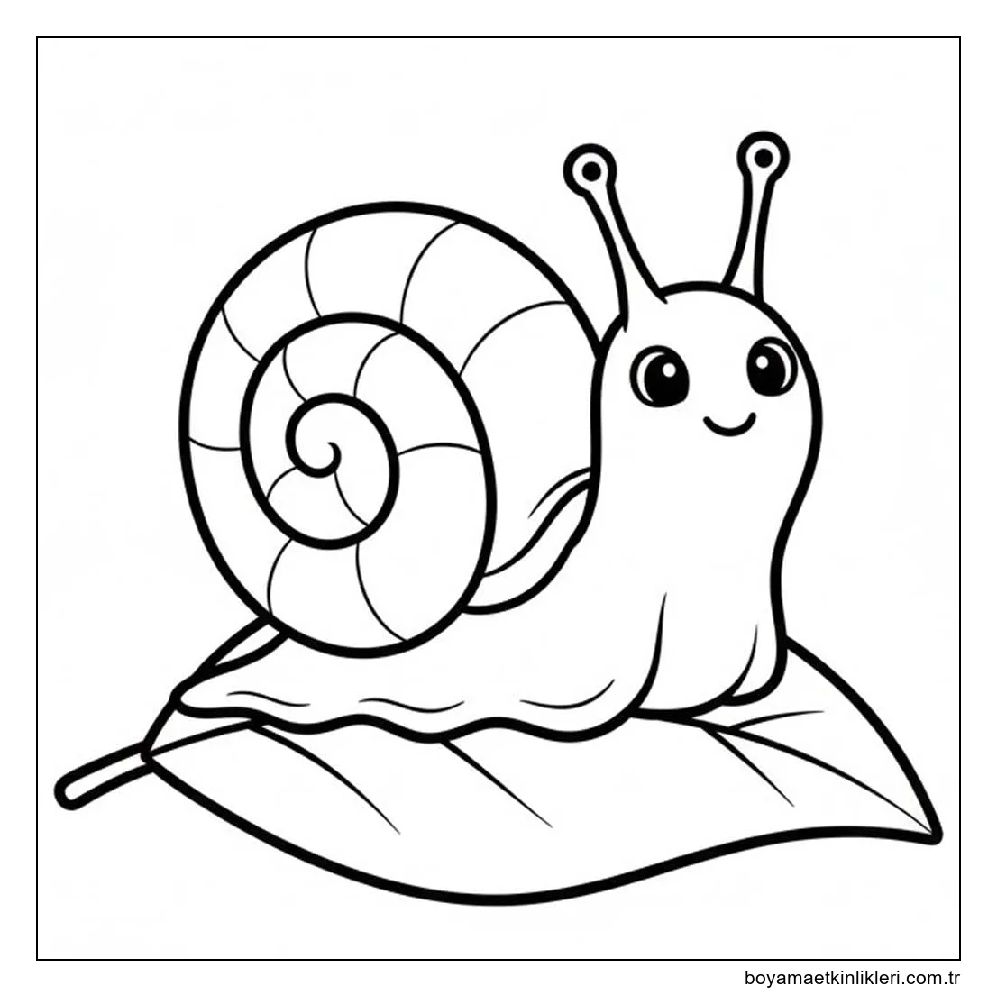 Çizmek Salyangoz kolay