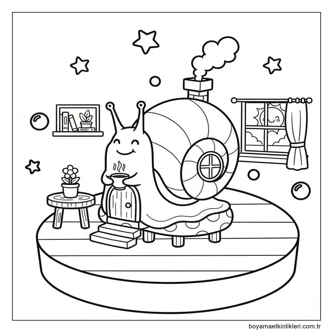 Çizmek Salyangoz temel