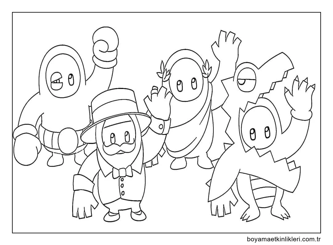 Fall Guys Daki karakterler