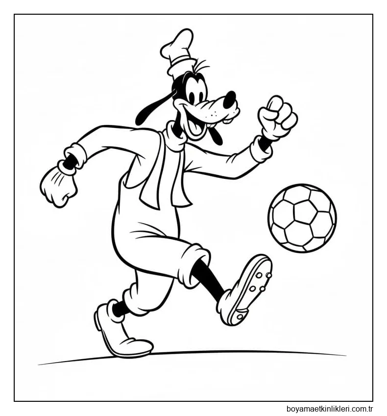 Futbol Oynayan Goofy