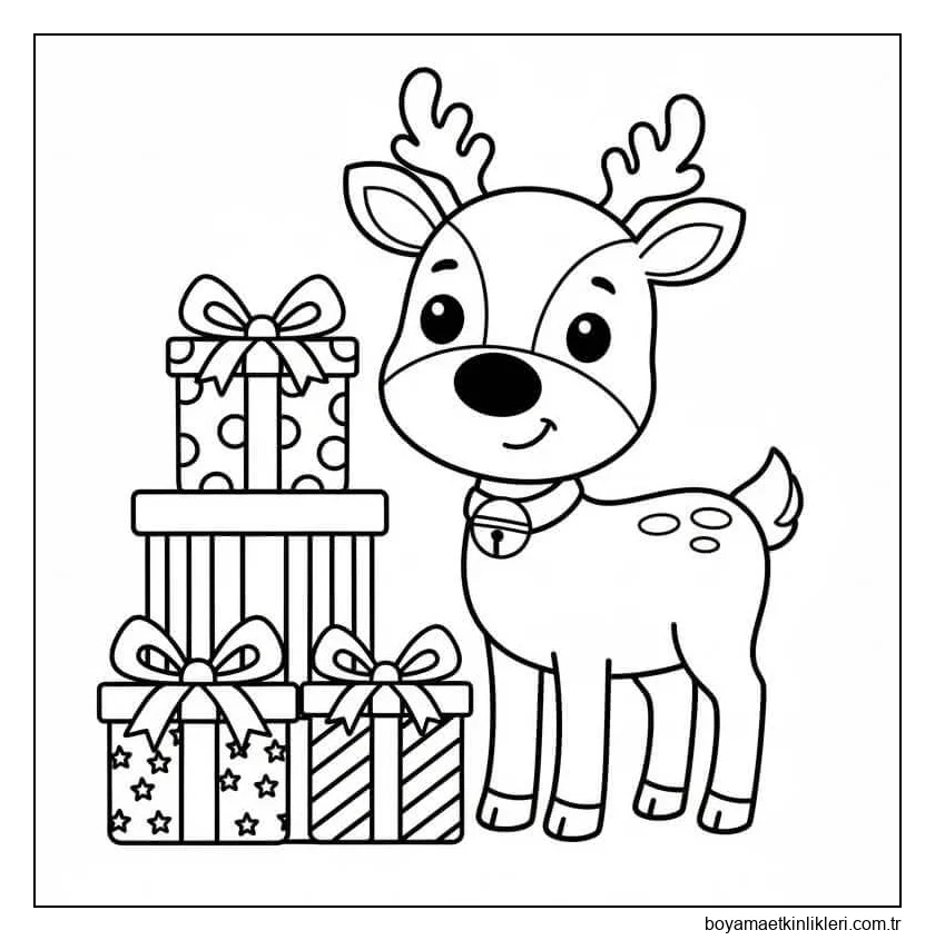 Geyik ve Noel Hediyeleri