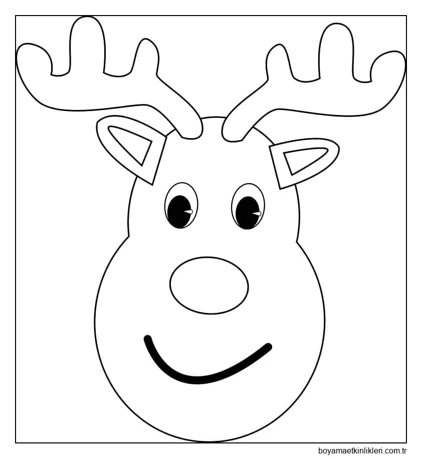 Gülümseyen Noel Ren Geyiği