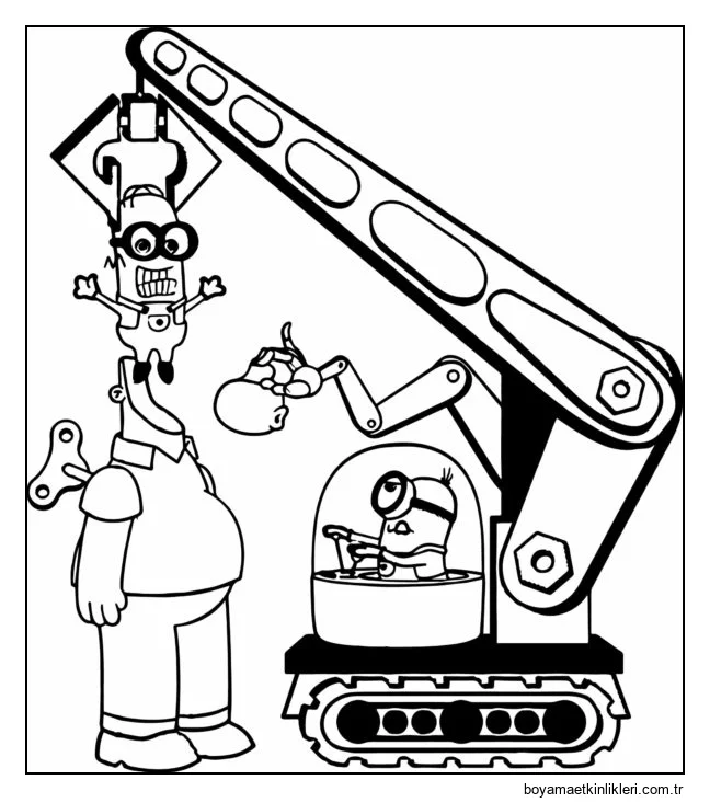 Homer Simpson kostümlü minyon.