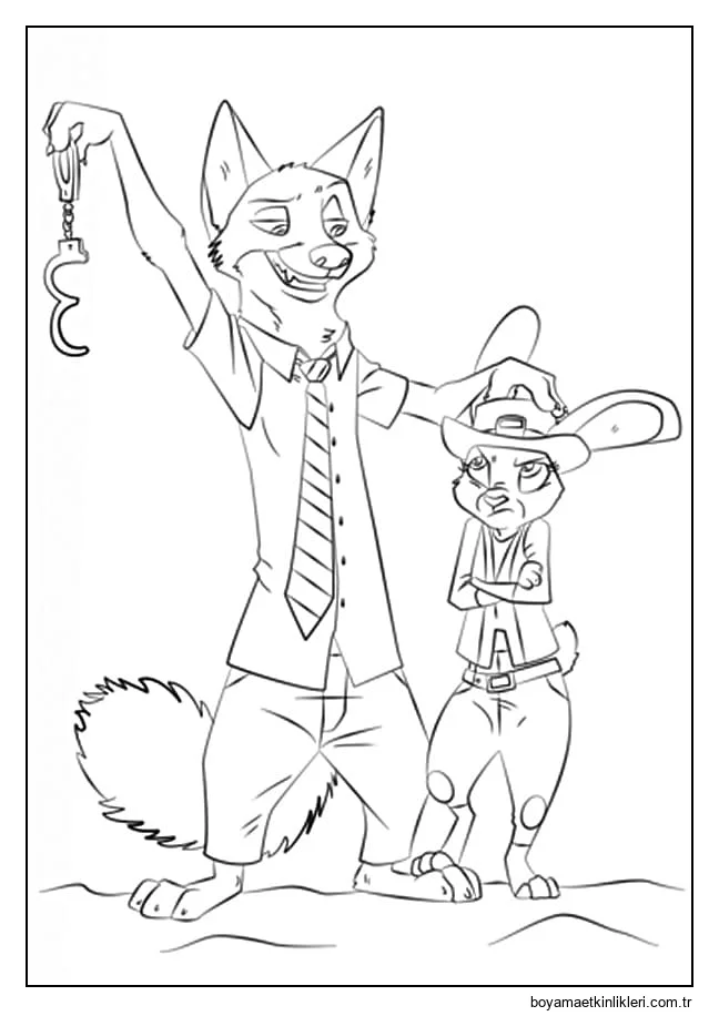 Judy Hopps ile Nick Wilde