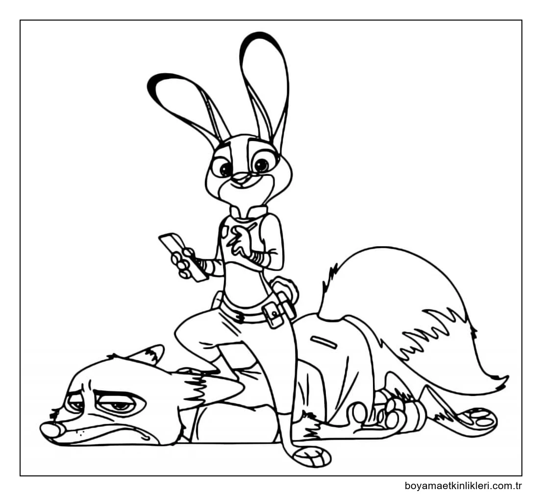 Judy Hopps’un Nick Wilde’ı Yakalamasi