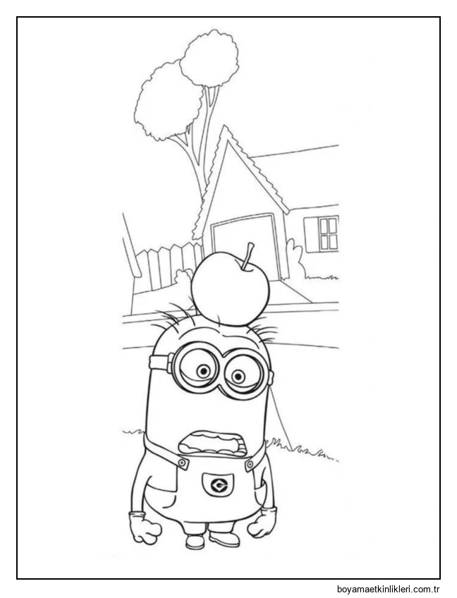 Kafasında elma olan Minyon