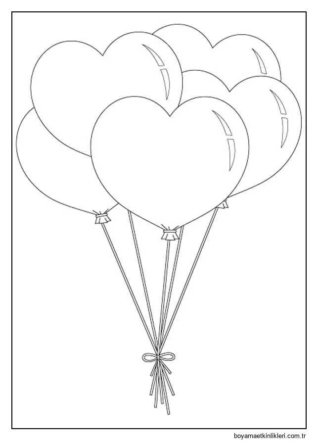 Kalp şeklinde Balon