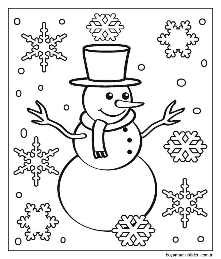 Kar Taneleri ve Kardan Adam