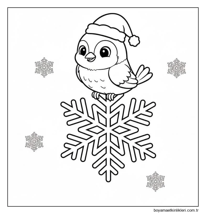 Kuş ve Kar Taneleri