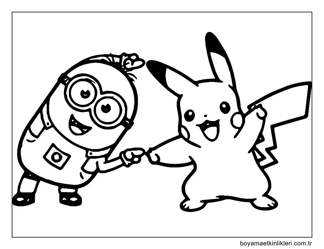 Minion ve Pikachu