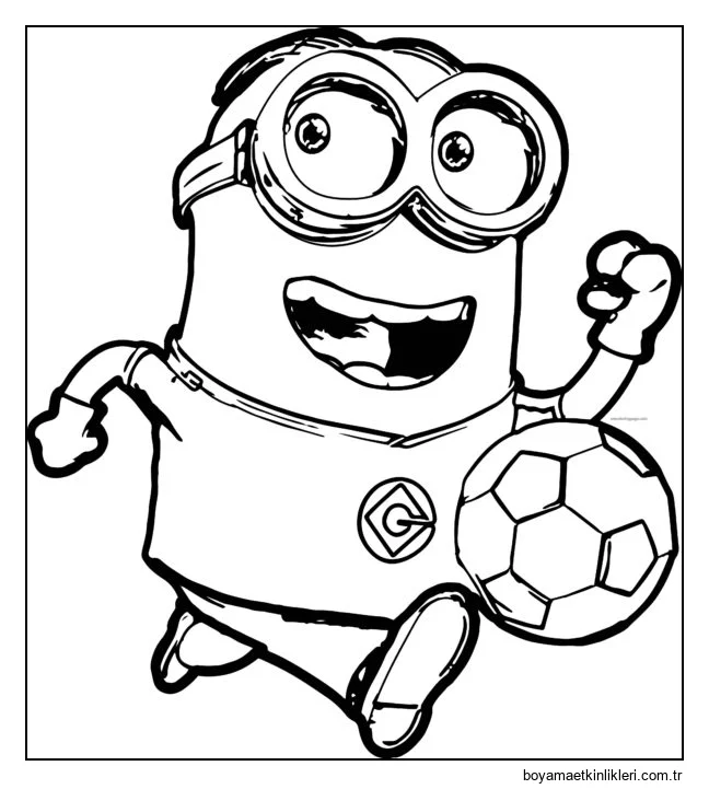 Minyon futbol oynuyor.