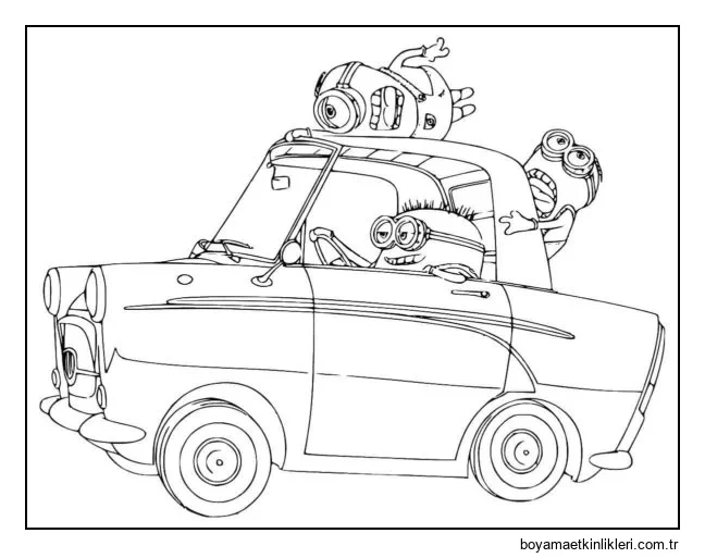 Minyonlar yüksek hızda seyahat eder.