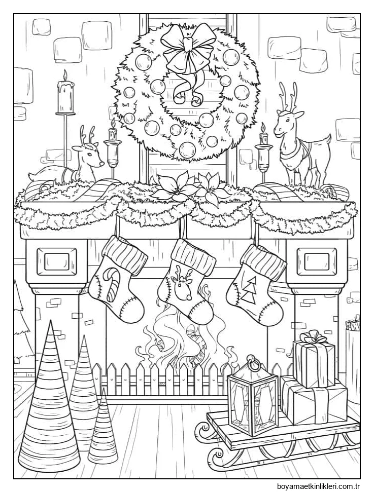 Noel yazdırılabilir resim