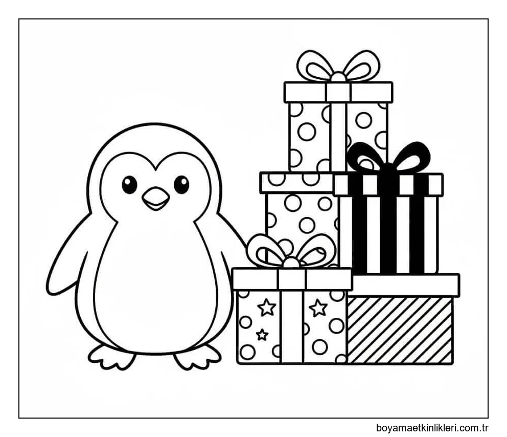 Penguen ve Noel Hediyeleri