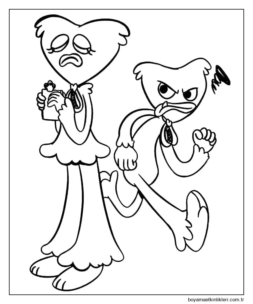 Poppy'yi çizin Oyun zamanı Kissy Missy ve Huggy Wuggy