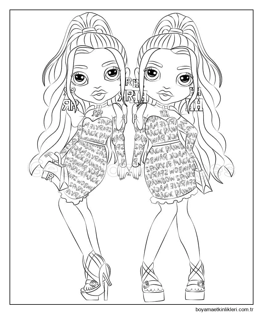 Rainbow sevimli Cute Dolls