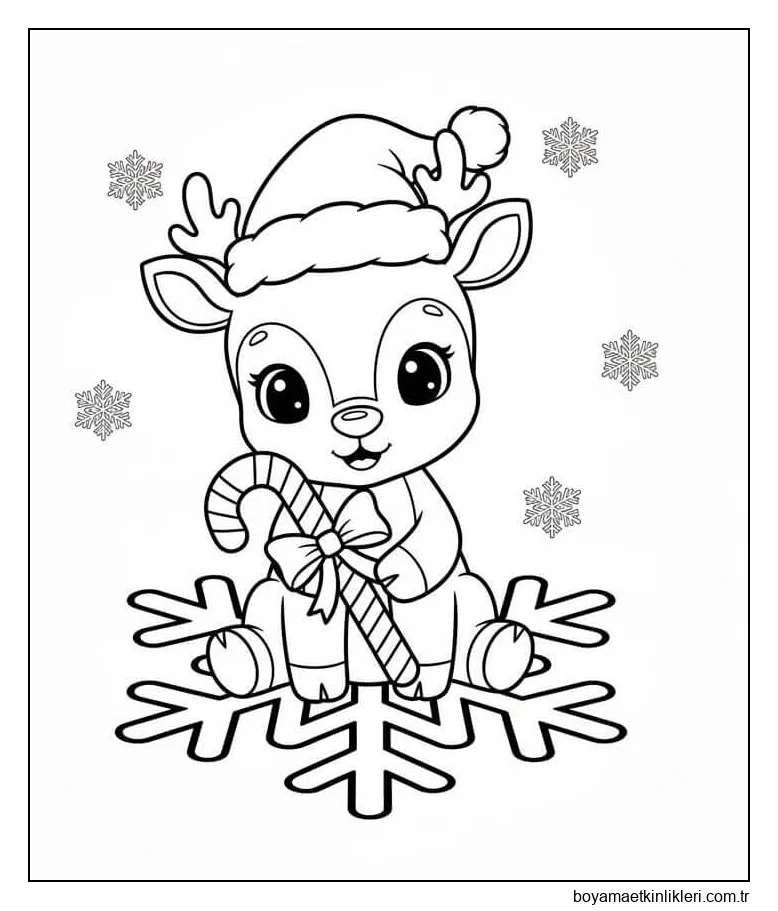 Ren Geyiği ve Kar Taneleri