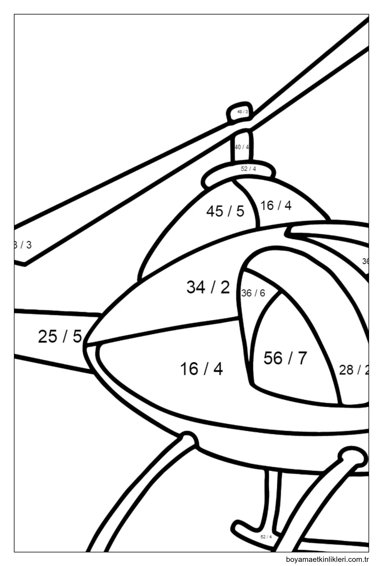 Sayıya Göre Helikopter Rengi
