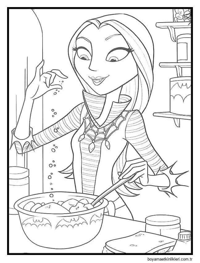 Şefkatli Bir Anne Bütün Aile İçin Akşam Yemeği Hazırlıyor