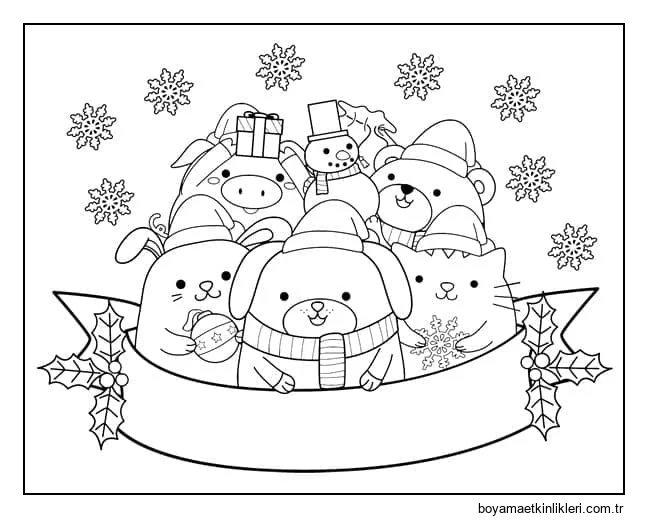 Sevimli Noel Hayvanları