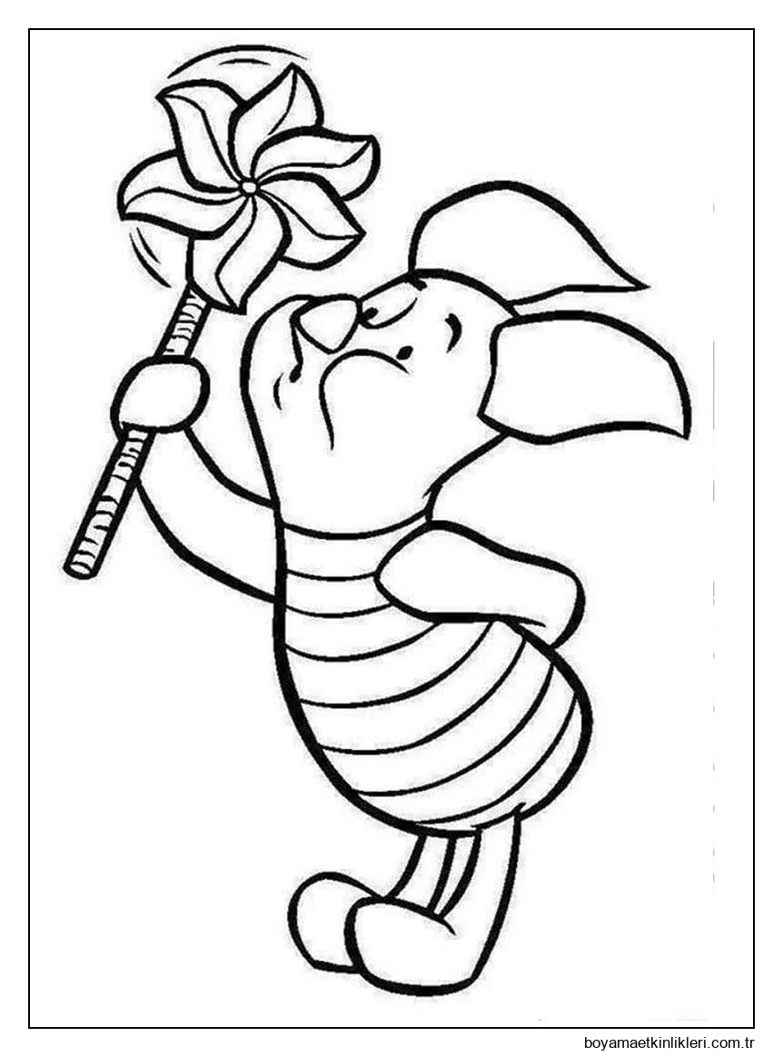 Sevimli Piglet Çizimi