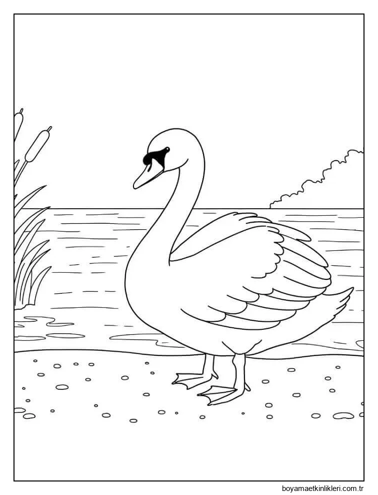 Ücretsiz Yazdırılabilir Kuğu