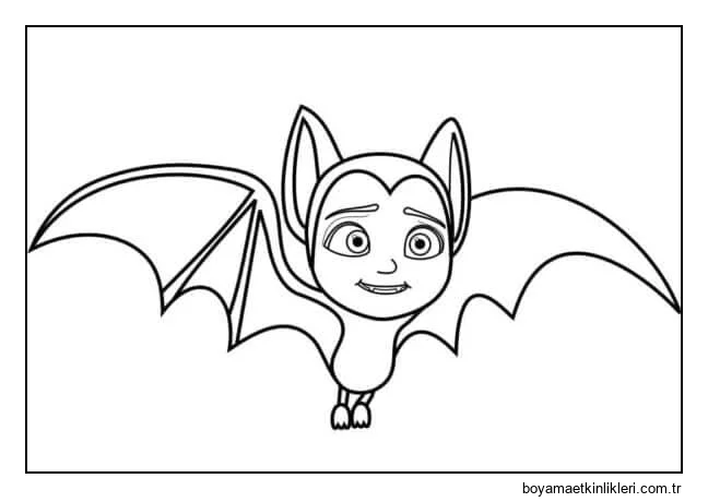 Yarasa Şeklinde Büyük Gözlü Vampir Kız