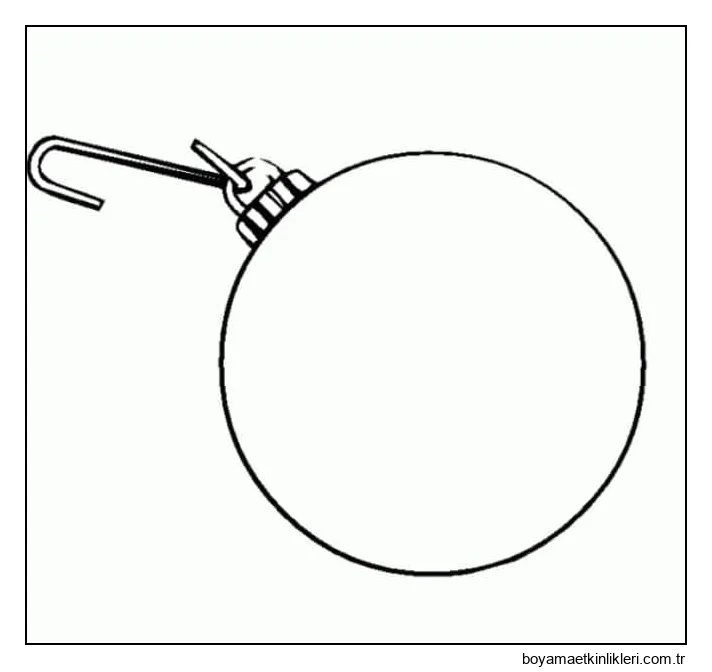 Yazdırılabilir Noel Topları Resim