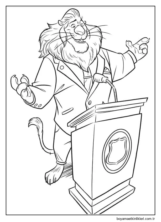 Zootropolis Belediye Başkanı Lionheart