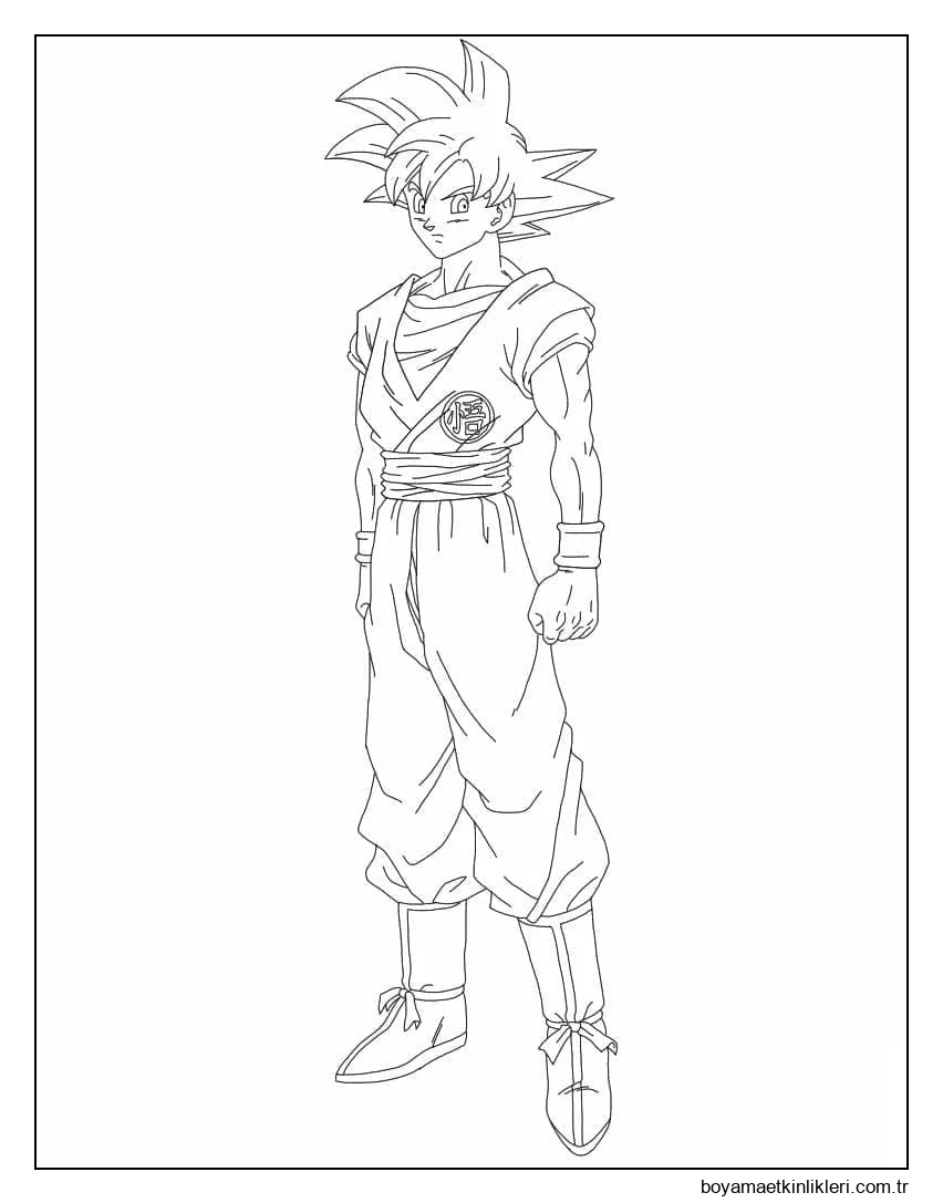 Anime'den Goku'yu çiz