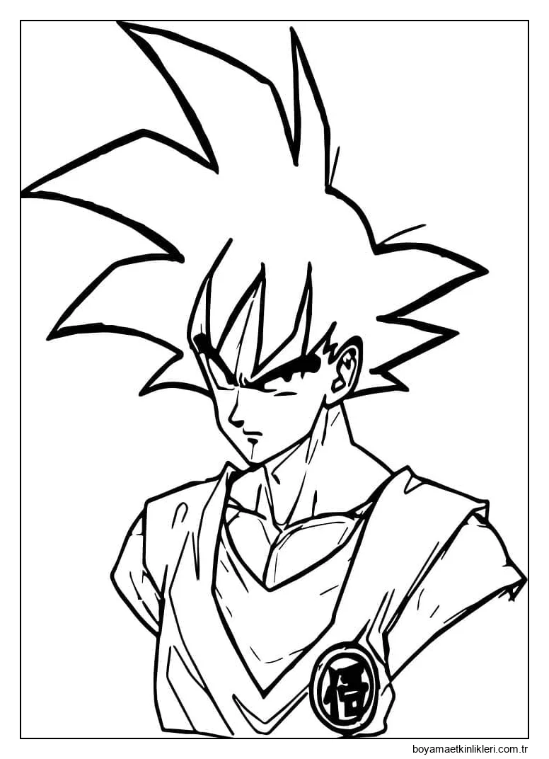 Anime Dragon Ball Z'de Goku'yu çizin