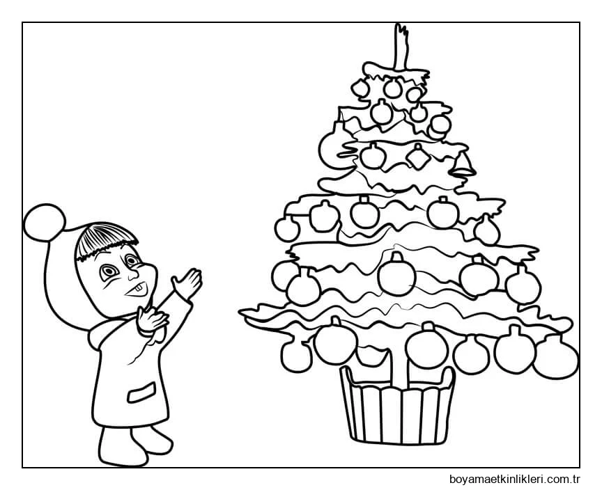 Bebek Masa ve Noel Agaci