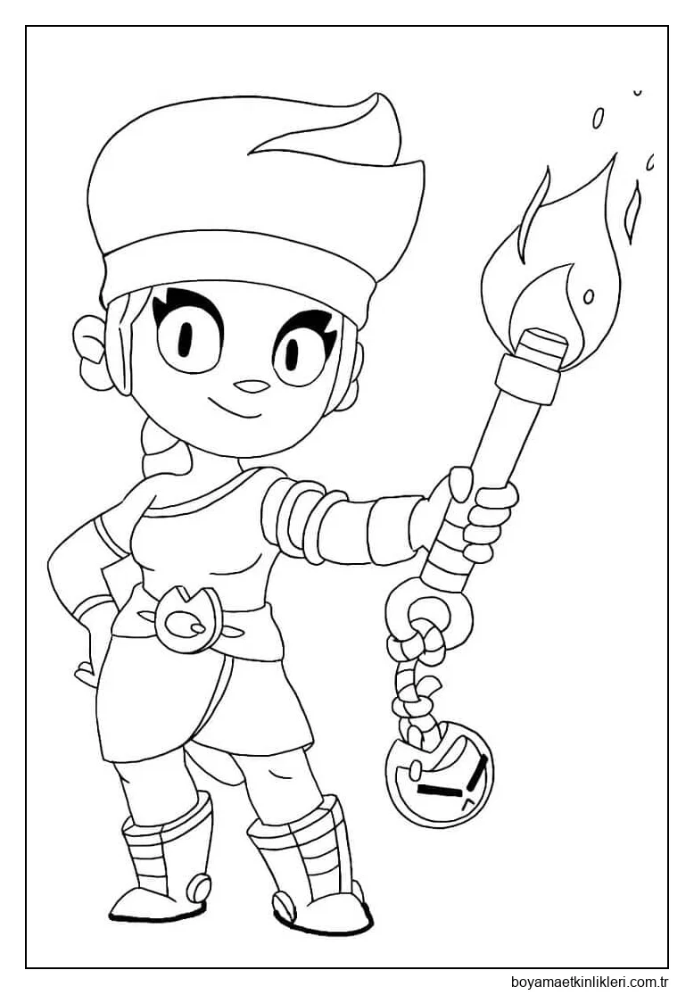 Brawl Stars Amber'ı çiz
