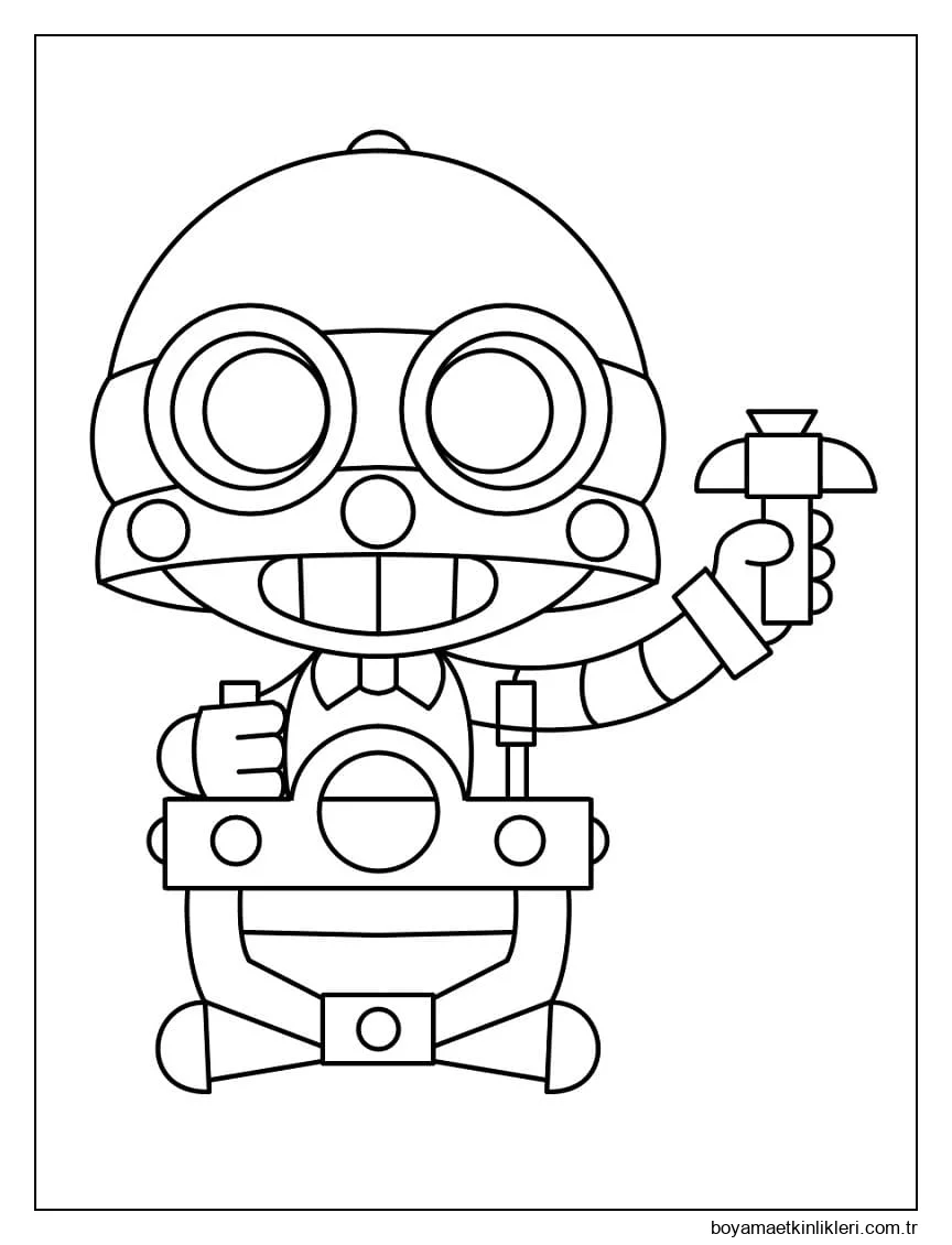 Brawl Stars'da Carl'ı çiz