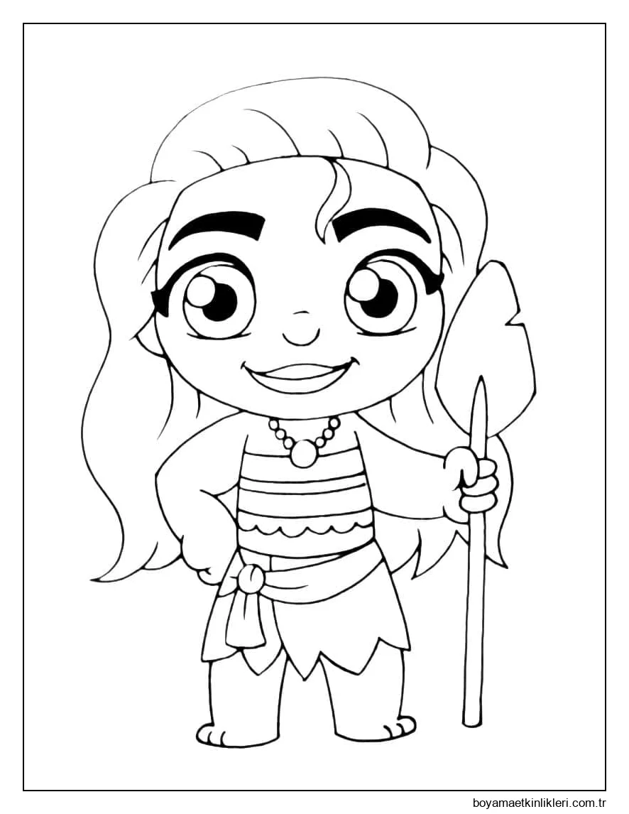 Chibi Moana'yı çiz