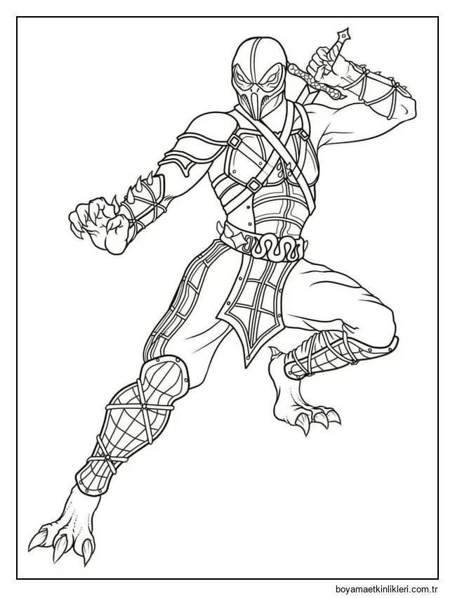 Çizmek Mortal Kombat çocuklar için
