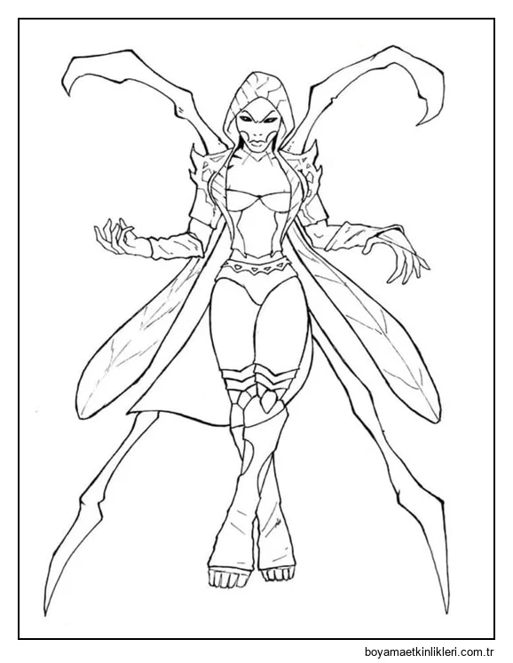 Çizmek Mortal Kombat Dvorah