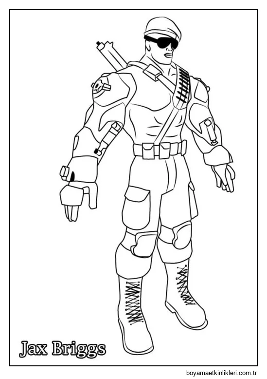 Çizmek Mortal Kombat Jax Briggs