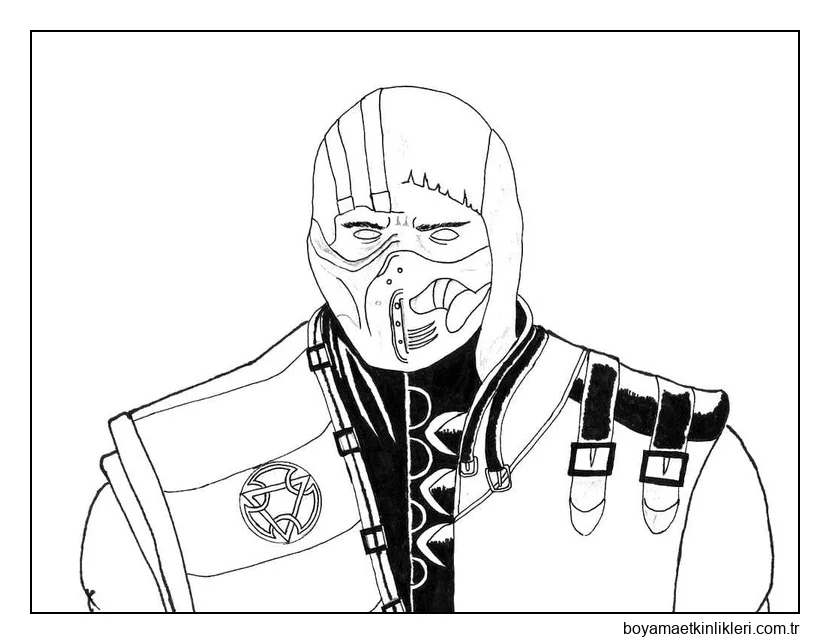 Çizmek Mortal Kombat Sub Zero Ücretsiz