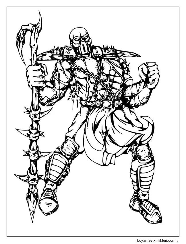 Çizmek Mortal Kombat ücretsiz yazdırılabilir