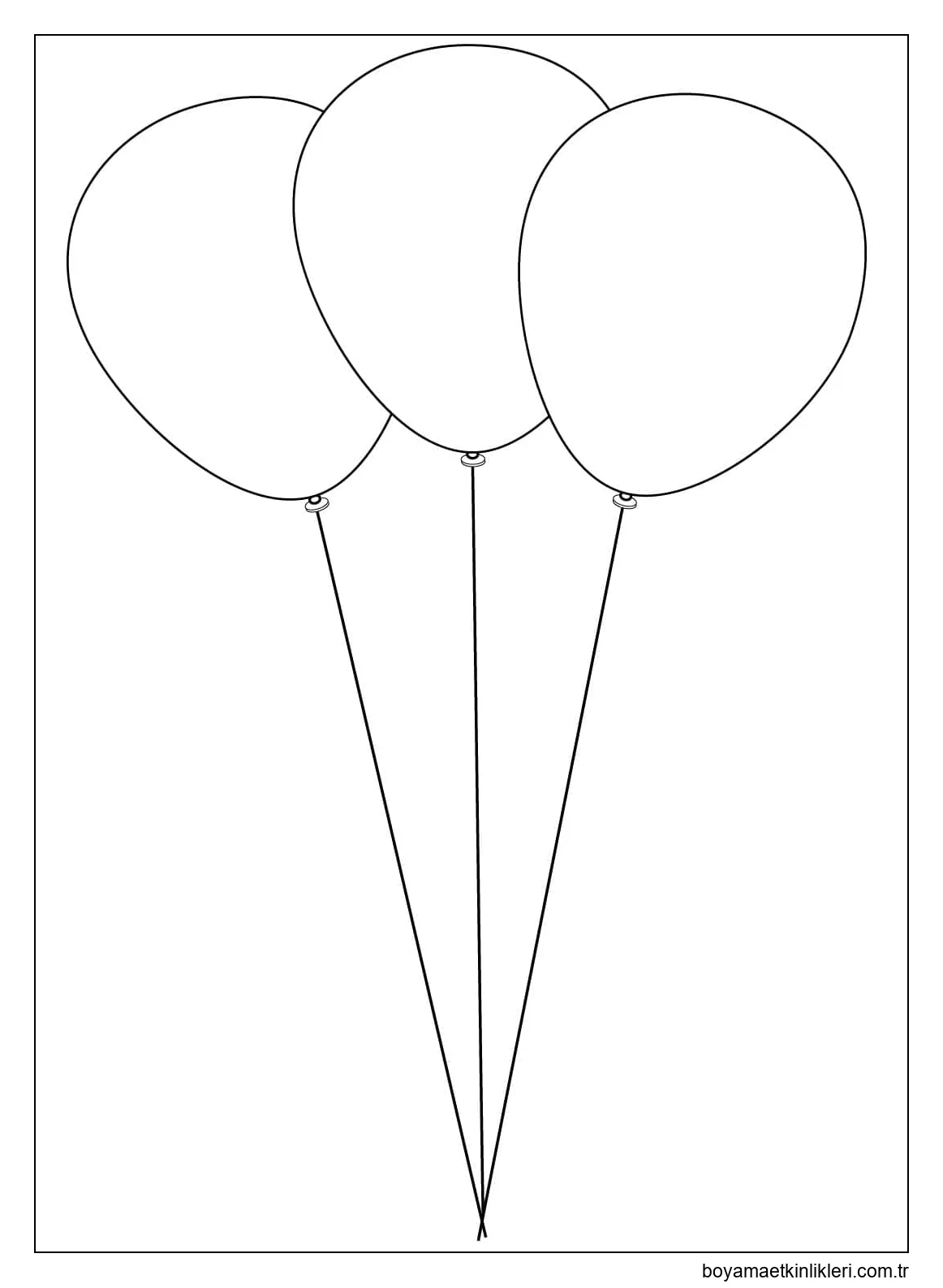 Çocuklar için yazdırılabilir balonlar