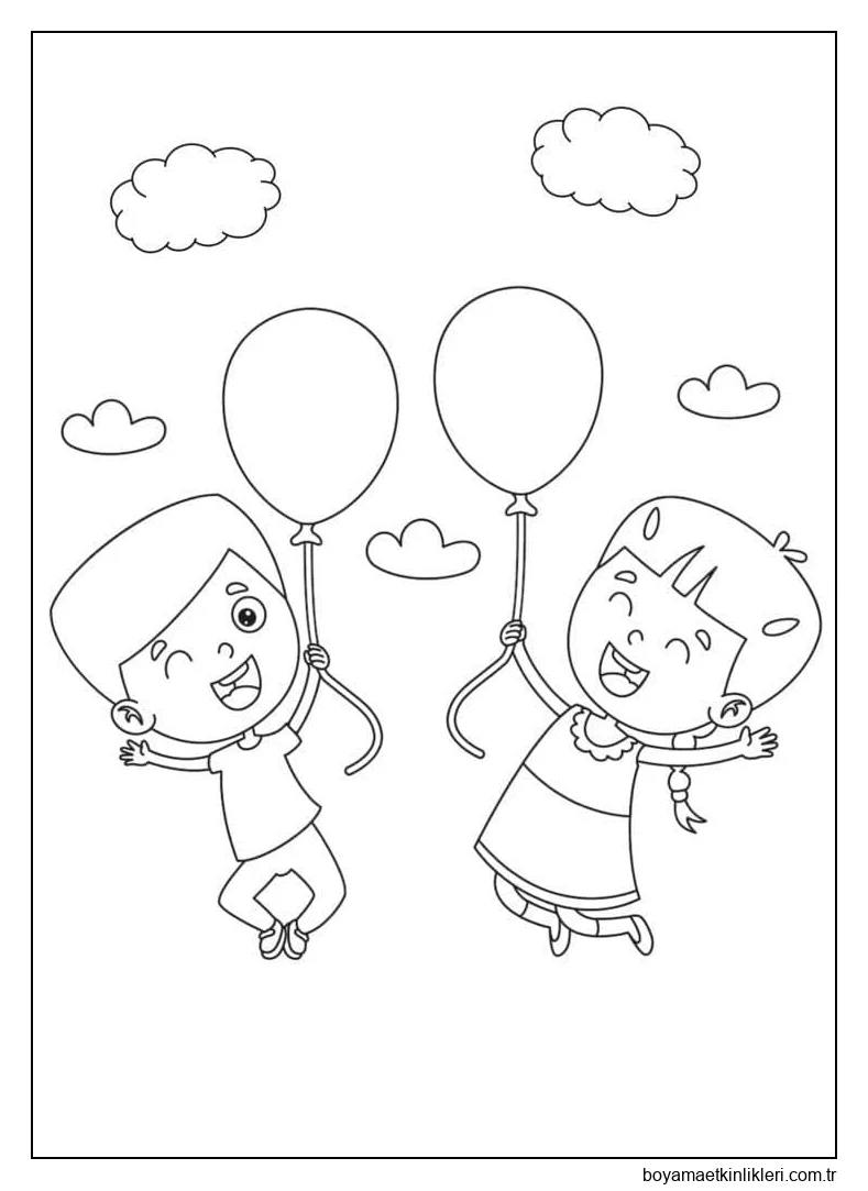 Çocuklar ve balonlar