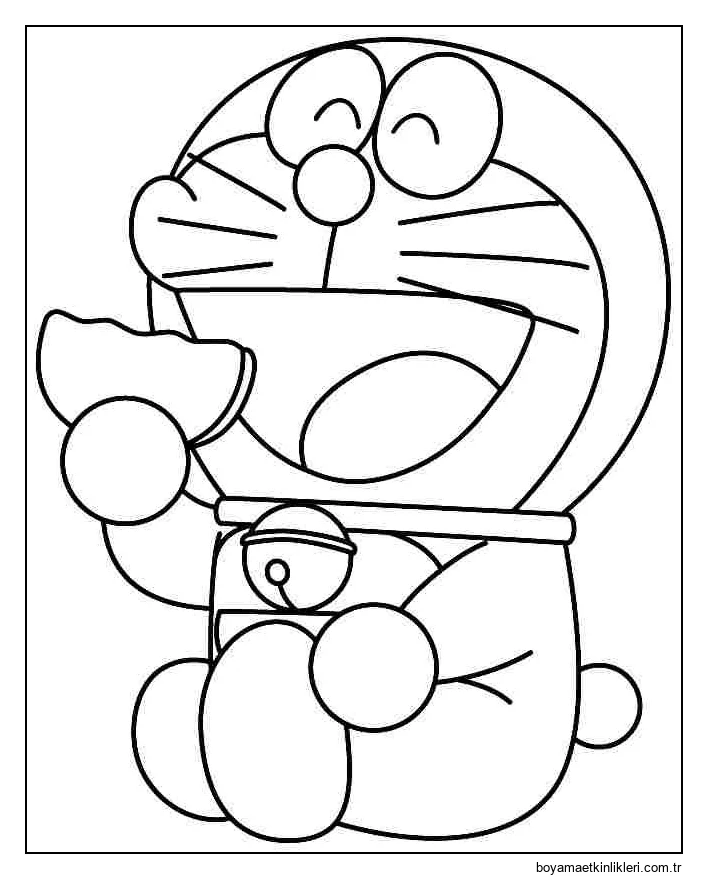Doraemon çörek Yeme