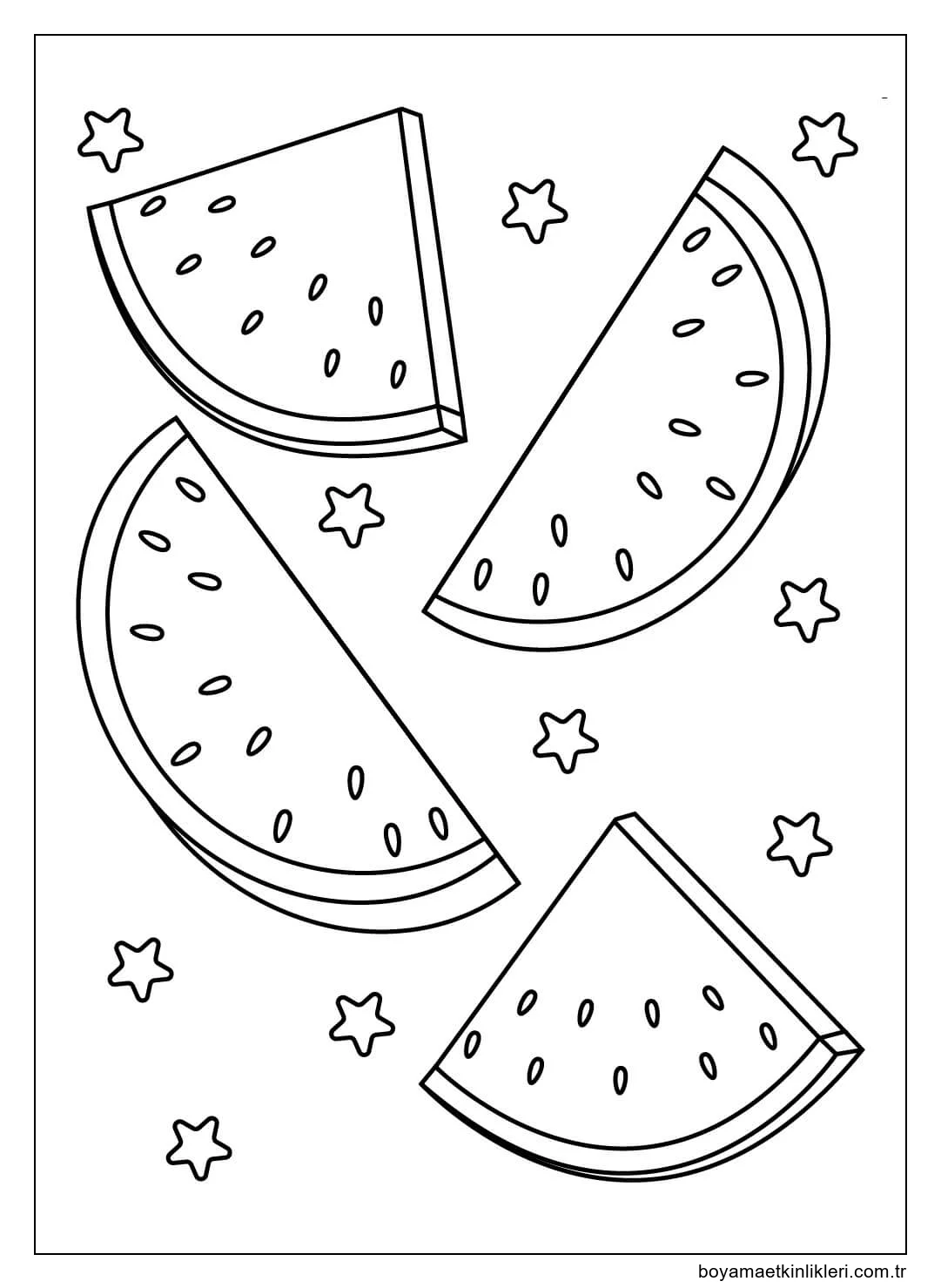 Dört Karpuz Dilimleri