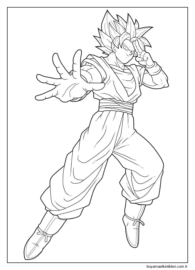 Dragon Ball Z'den Goku'yu çiz